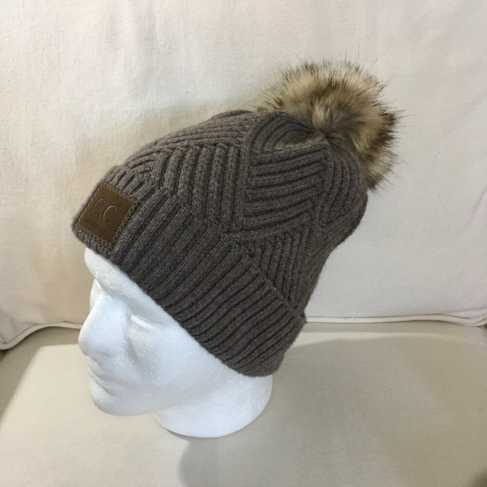 C.C Exclusives Brown Beanie Hat NWOT